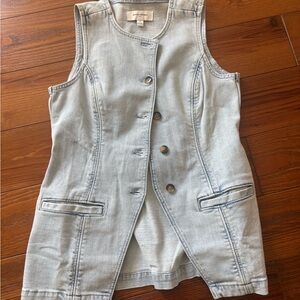 Banana Republic Light Blue Denim Vest